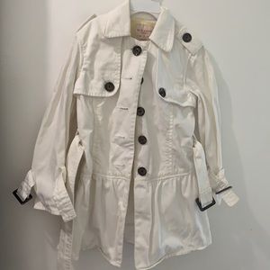 Off White Little Girl Coat